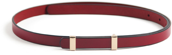 에스랑제이 여성 가죽 슬림 원피스 벨트