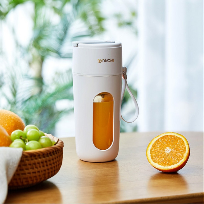 QUZO 휴대용 무선 믹서기 사무실이나 야외에서 모두 휴대하고 사용할 있어 80W, 흰색