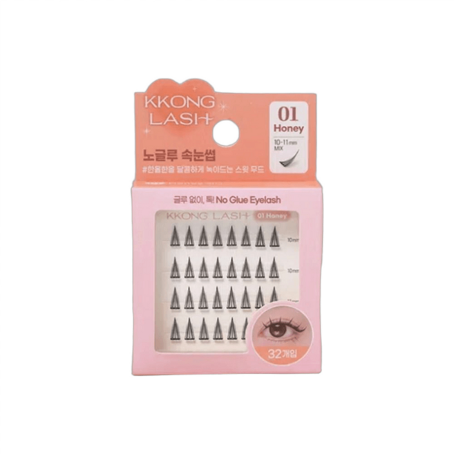 꽁래쉬 노글루 속눈썹 01 허니, 기본선택, 1개, 단일옵션