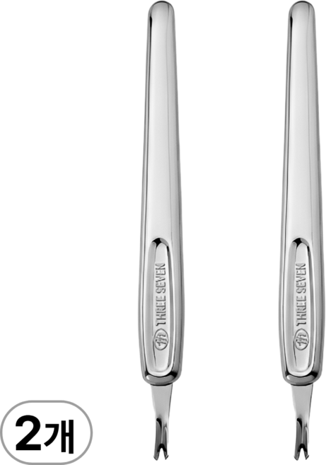 쓰리세븐 777 V형 밀대 큐티클 푸셔 제거기 TM-21XSC 실버, 2개