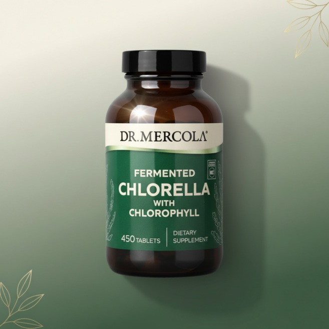Dr. Mercola 닥터 머콜라 그린 슈퍼 푸드 발효된 클로렐라 Chlorella, 1개, 450정