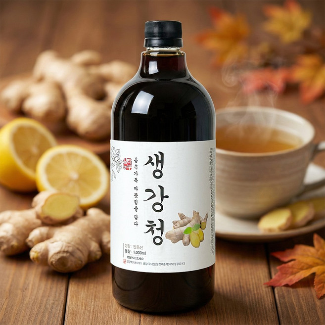 일타농부 생강청 1000ml 국내산 안동 생강 진한맛, 1kg, 1개, 1개입