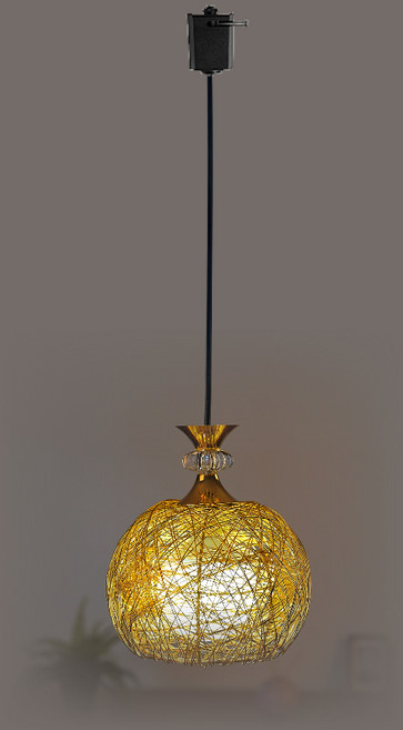 가시리 1등 레일플러그형 펜던트 골드(소) 180파이 식탁등 레일조명 포인트등 망등 매장 카페 인테리어 조명, 1개, 상세페이지 참조