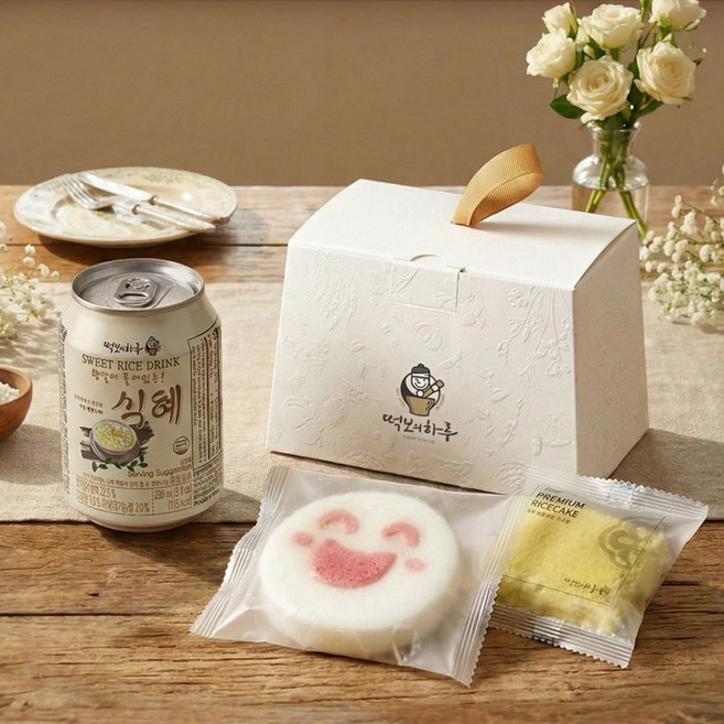 [떡보의하루 본사] 답례떡 달콤 답례세트1호 전국150여개 매장 직접배달, 380g, 20개