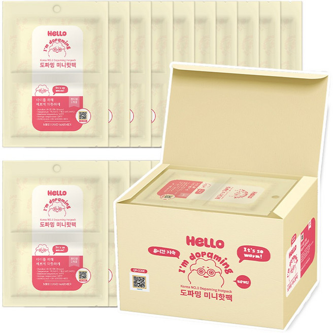 도파밍 미니핫팩 국산 어린이 포켓 미니 핫팩, 80개