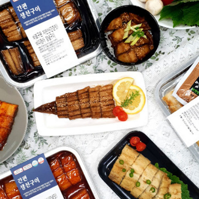 바로구운 자연산 바닷 장어 양념 소금 간장 구이 200g 집에서 택배 냉동 장어 도시락, 양념맛, 1개