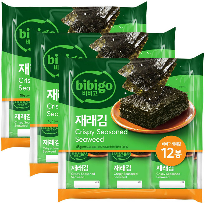 씨제이 명가 재래김, 48g, 3개