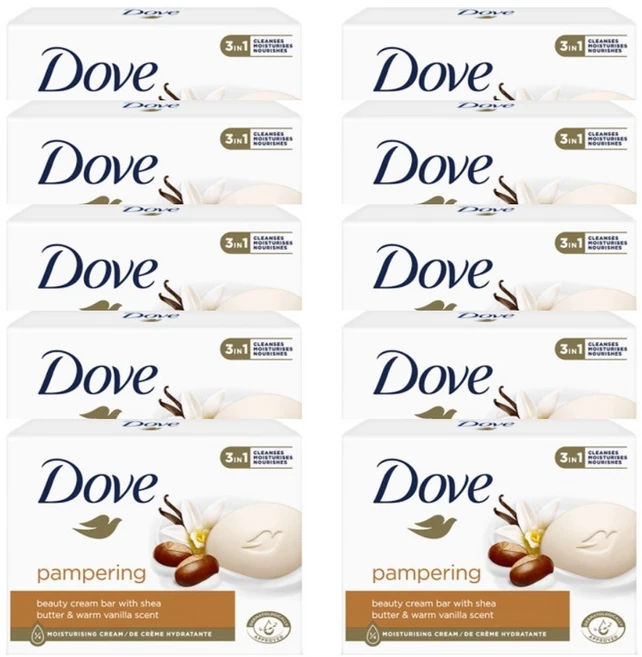 도브 시어버터 뷰티 바 비누 90g, 10개입 - 쿠팡