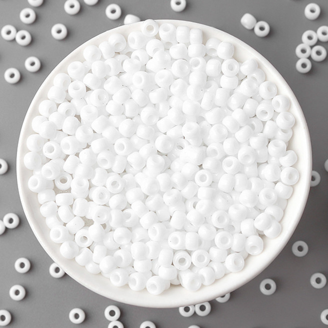 비즈아이 [3030-01]미유키비즈 시드비즈 3mm 화이트 OP 402 10g