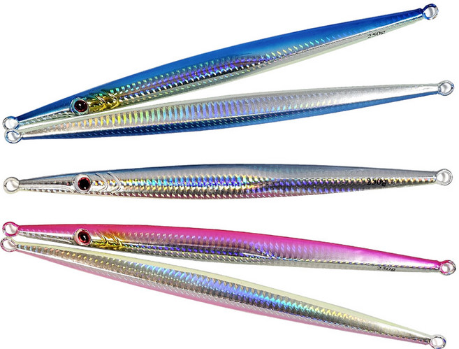 UST유혹롱지그 대방어 부시리 왕대구 몬스팅 야광 메탈지그, 1개, 300g, 핑크실버