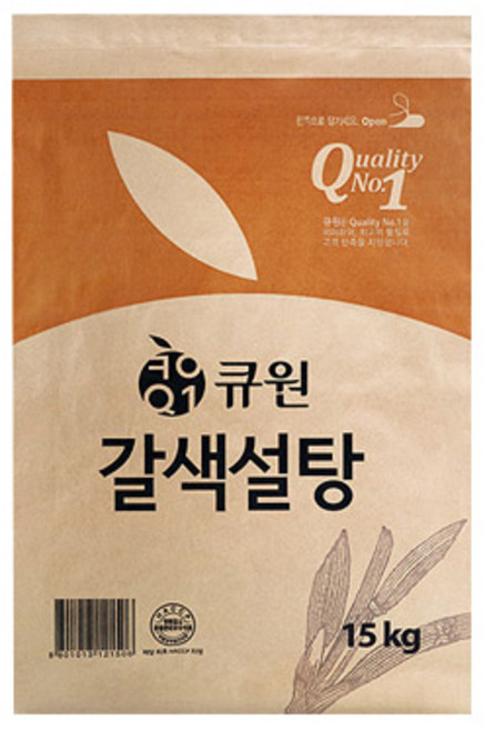 큐원 갈색설탕 15kg, 1개