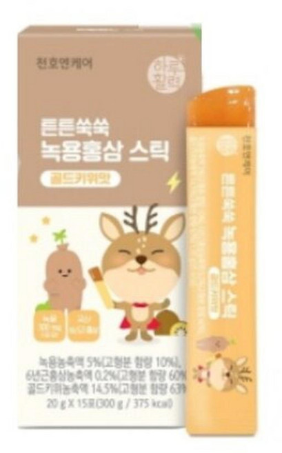 천호엔케어 하루활력 튼튼쑥쑥 녹용홍삼 스틱, 300g, 3개
