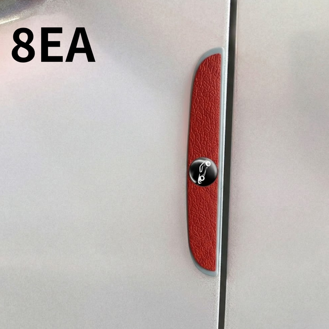 자동차 흠집 문콕방지 도어가드, 8개, 레드