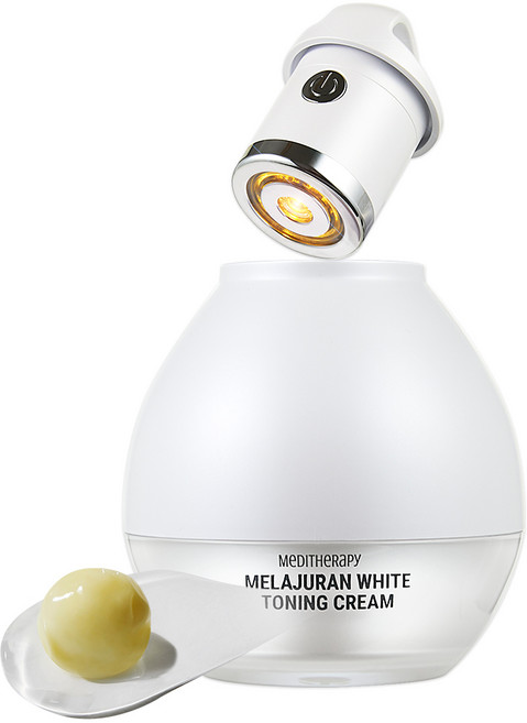 메디테라피 멜라쥬란 화이트 토닝 크림 + EMS 디바이스 1세트 기미 미백 케어, 50ml, 1개