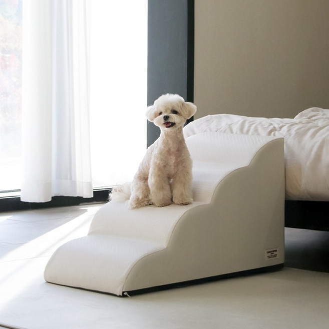 초코펫하우스 강아지 라운드 논슬립스텝 4.0, 1개, 아이보리