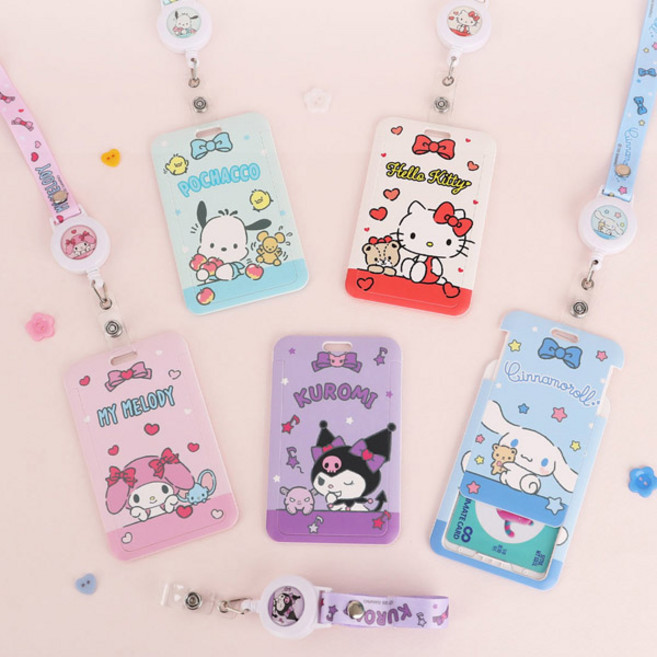 산리오 정품 목걸이 교통카드 지갑 헬로키티 시나모롤 쿠로미 마멜 포차코
