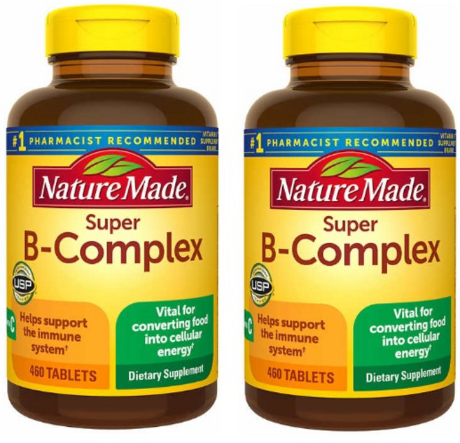 [해외]Nature Made Super B-Complex 네이쳐메이드 슈퍼 B컴플랙스 460개입, 2개, 460정
