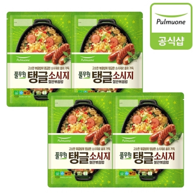 풀무원 [풀무원] 탱글소시지철판볶음밥 480g 4개(8인), 4개