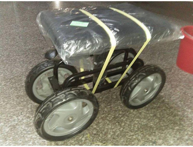樂農農 蔬果採收車，大伸縮式四輪移動座車，含可旋轉椅墊，適用溫室農業採收, 1個
