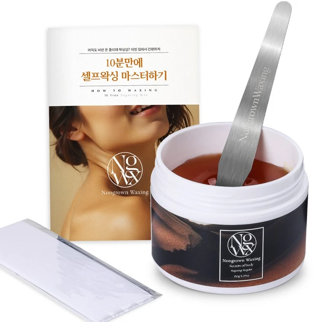 논그로운 저자극 레귤러 슈가링 왁스 셀프왁싱 제모 브라질리언, 1개 - 쿠팡