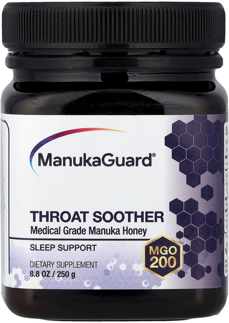 ManukaGuard 인후 진정제 마누카 꿀 MGO 200 250g(8.8온스), ManukaGuard 인후 진정제 마누카 꿀 MGO 2, 250g, 1 - 쿠팡