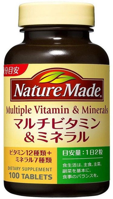 NM(M 일본직구 오쓰카 네이쳐 복합 비타민 미네랄 100정 50일 서플라이, 1개