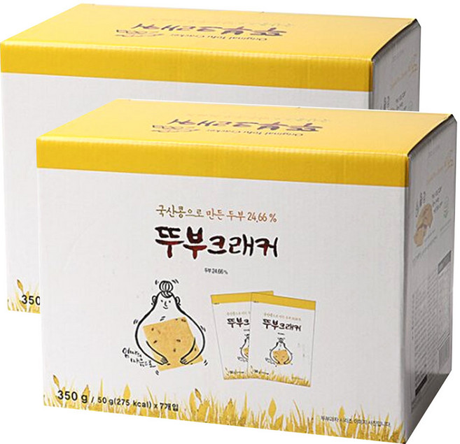 뚜부크래커 국산콩 두부 크래커 과자 간식 / 코스트코, 50g, 14개