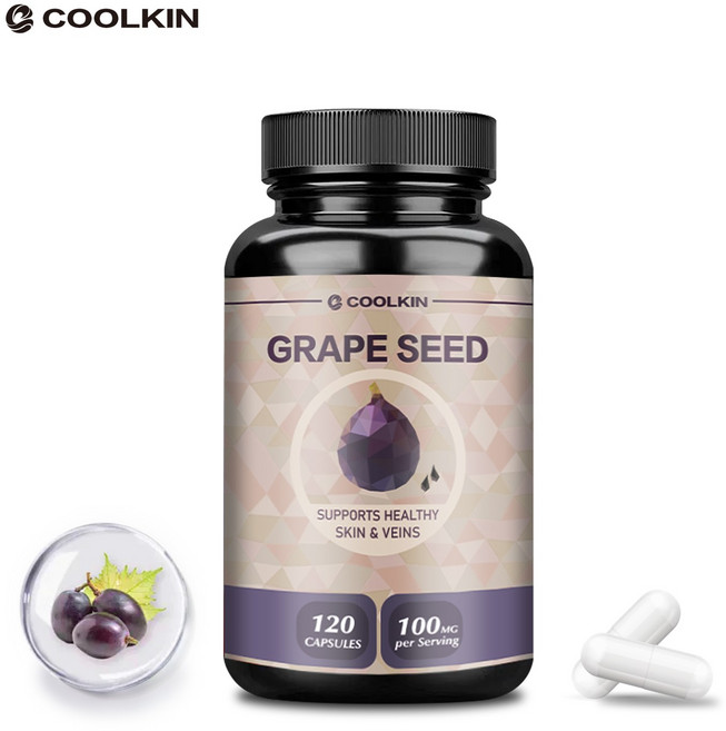 COOLKIN 葡萄籽膠囊 支持健康肌膚與血管, 120組