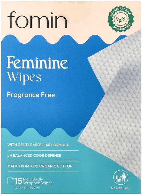 포민 여성용 물티슈 무향 15매입 (개별 포장) FMM-44270 - 쿠팡