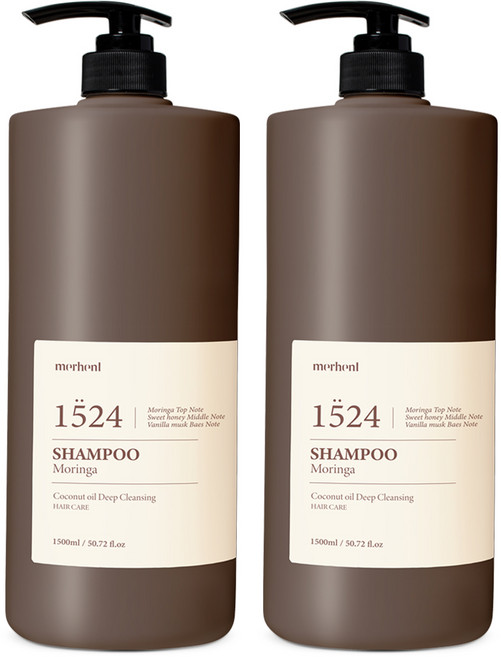 메르헨트 코코넛 오일 딥클렌징 샴푸 모링가향, 2개, 1.5L