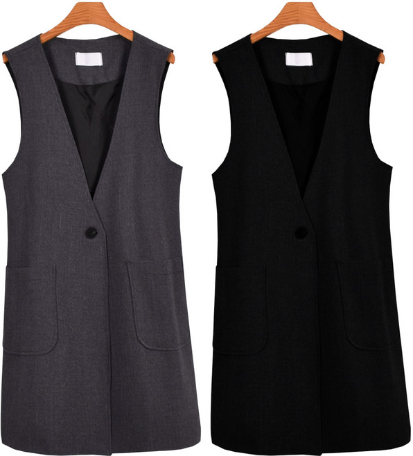 마마걸 엘르베스트 빅사이즈여성의류 중년여성 롱베스트 롱조끼 88사이즈 조끼 큰사이즈 빅사이즈오피스룩 마담의류