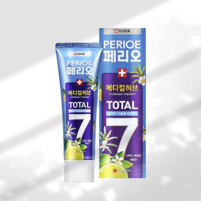 페리오 토탈7 메디컬허브 치약 라임허브민트, 100g, 1개