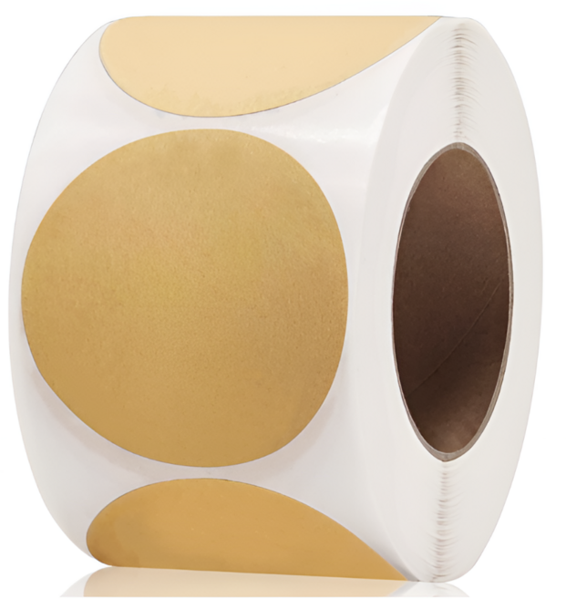 500매 크라프트 원형 스티커, 01.소형S503(2.5cm), 1개