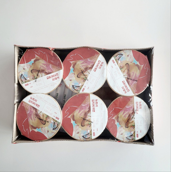 암웨이 컵라면 김치찌개면 (1box 6개입) 뉴트리 큰컵면