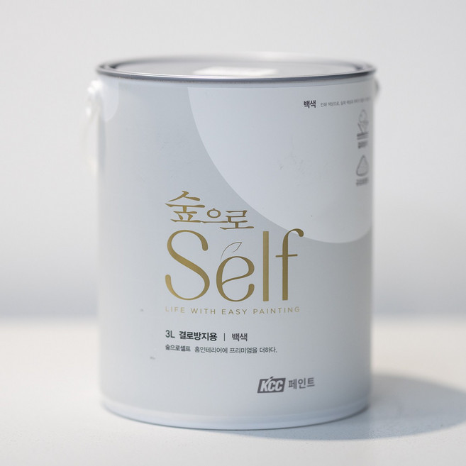 KCC 숲으로셀프결로방지 규조토 함유 곰팡이방지 페인트, 소프트아이보리, 3L, 1개