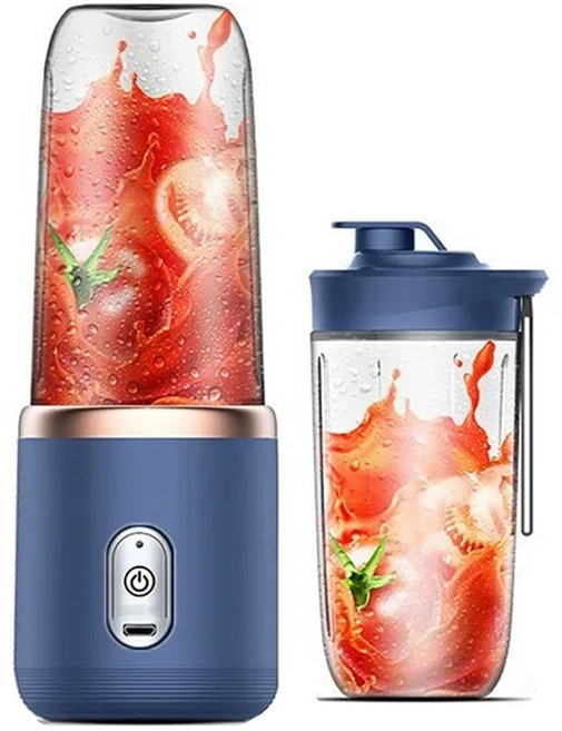 강력한 과일착즙 휴대용 쥬서기, 라이트핑크, 300ml