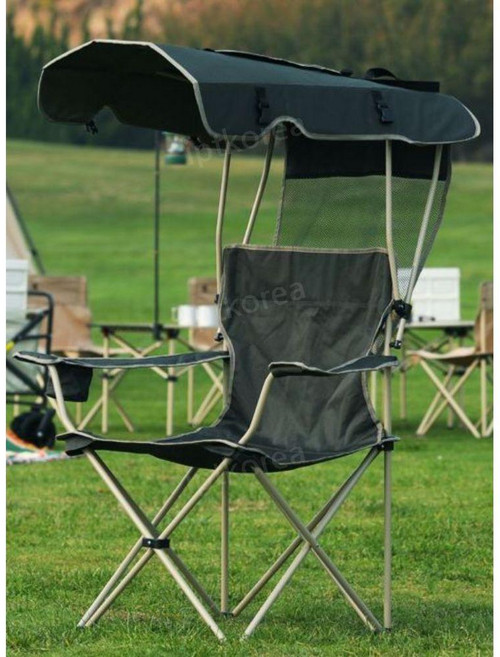 우산이 달린 낚시용 의자 접이식 휴대용 노지 야외용, 어린이용