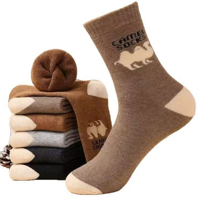 겨울 몽골 낙타 양말 따뜻한 보온 양말 5켤레