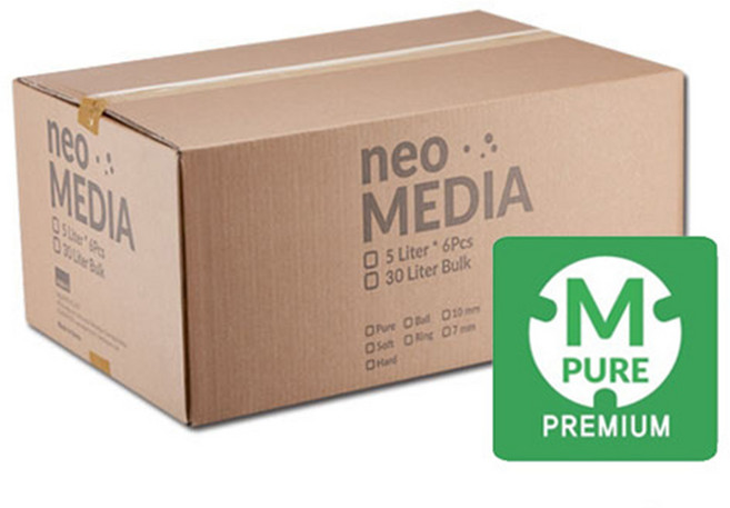 샘아쿠아 네오 프리미엄 미디어 하드 M 30L 정품 박스 / 알칼리성 Neo 여과재, 1개