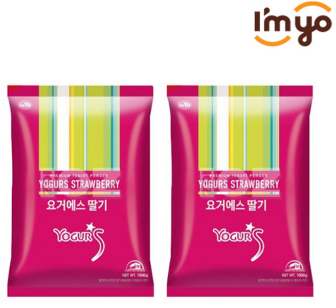 아임요 요거에스 파우더 딸기, 1kg, 1개입, 2개