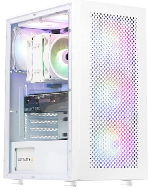 앱코 G15 세이퍼 아크릴 미들타워 케이스 화이트, 1개