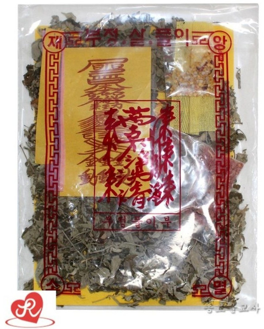 비닐 쑥 부정풀이 부정치기 액운풀이 이사 기도 액땜 살풀이 무속용품 불교용품, 단품, 1개