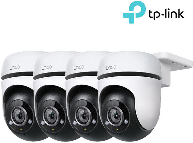 TP-Link Tapo TC40 4팩 실외용 무선 CCTV 보안 방범 원격회전 IP카메라