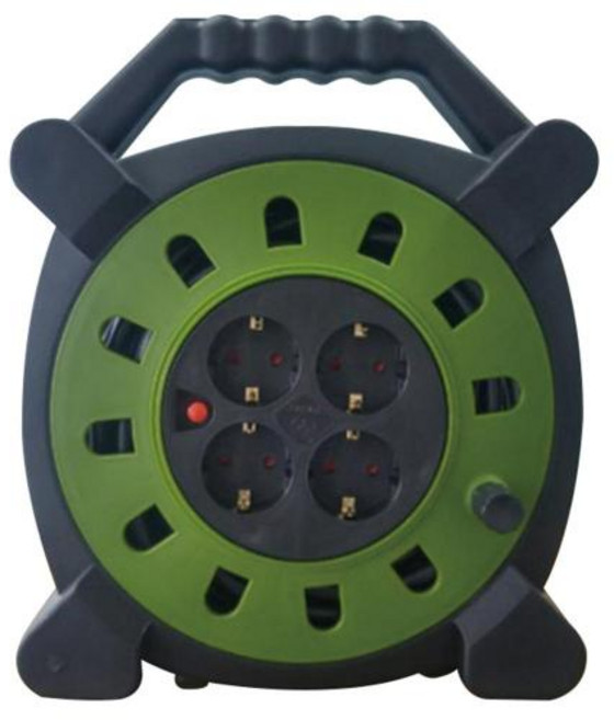 다목적 전기릴선 연장선 20미터 4구형 케이스형 레드, 상세페이지 참조, 1개