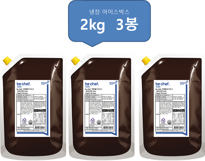 동원 비셰프 간장불고기소스 2kg, 3개