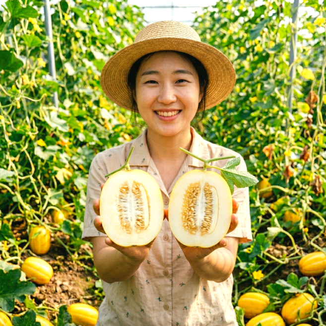 지노스퍼 성주 꿀 참외 산지직송 당도엄선 가정용 랜덤과, 1박스, 가정용 성주참외 랜덤혼합과 1kg