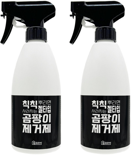 집코리아 뿌리는 젤타입 곰팡이 제거제, 2개, 400ml