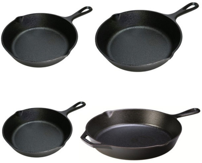미국 롯지 무쇠주물 프라이팬 볶음 후라이 인덕션&오븐사용 주물팬, 10인치(26cm), 1개