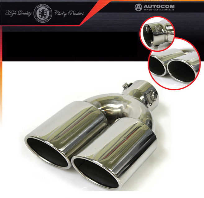 오토컴 듀얼GT 머플러커터 마후라 배기 튜닝 머플러팁, 1개