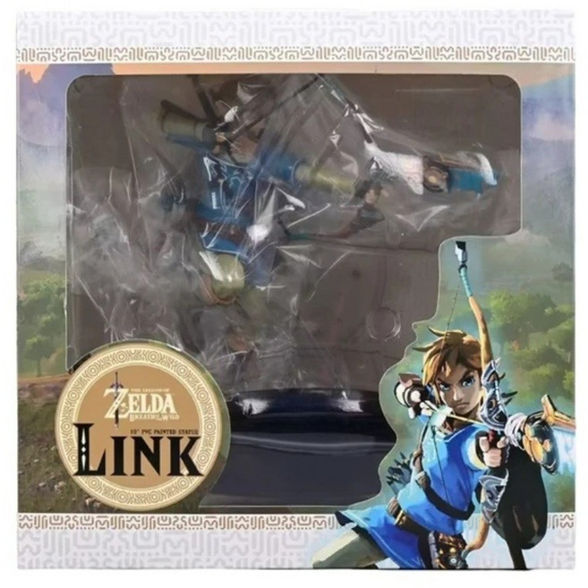 젤다의 전설 야생의 숨결 게임 애니메이션 피규어 링크 액션 피규어 모델, 오리지널 박스(22cm), 1개